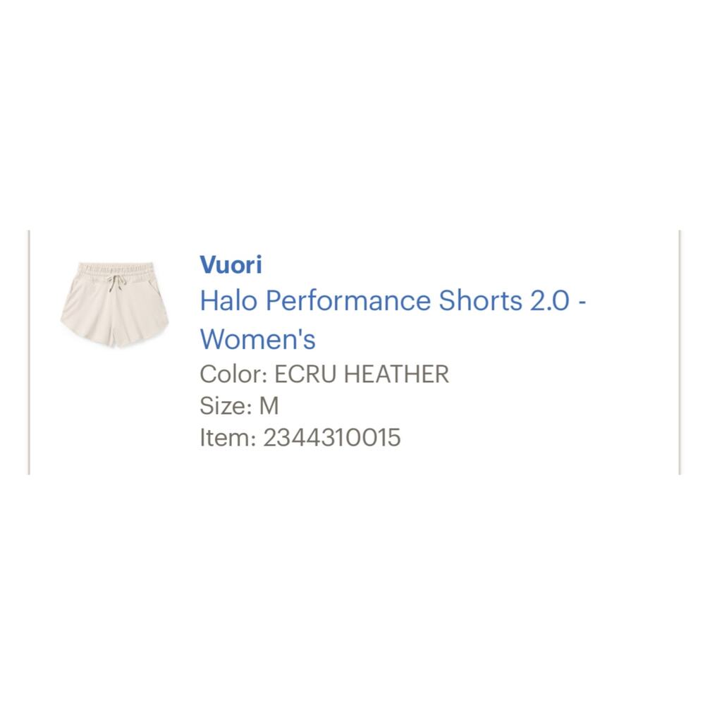 Vuori Halo Performance Shorts 2.0 Size M - Picture 7 of 7